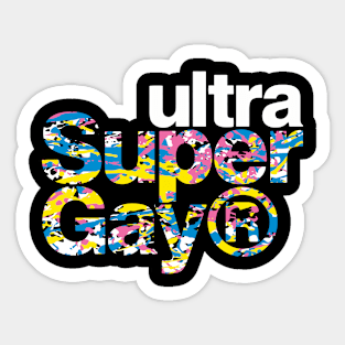 SuperGay branded (Pollock #1) Sticker